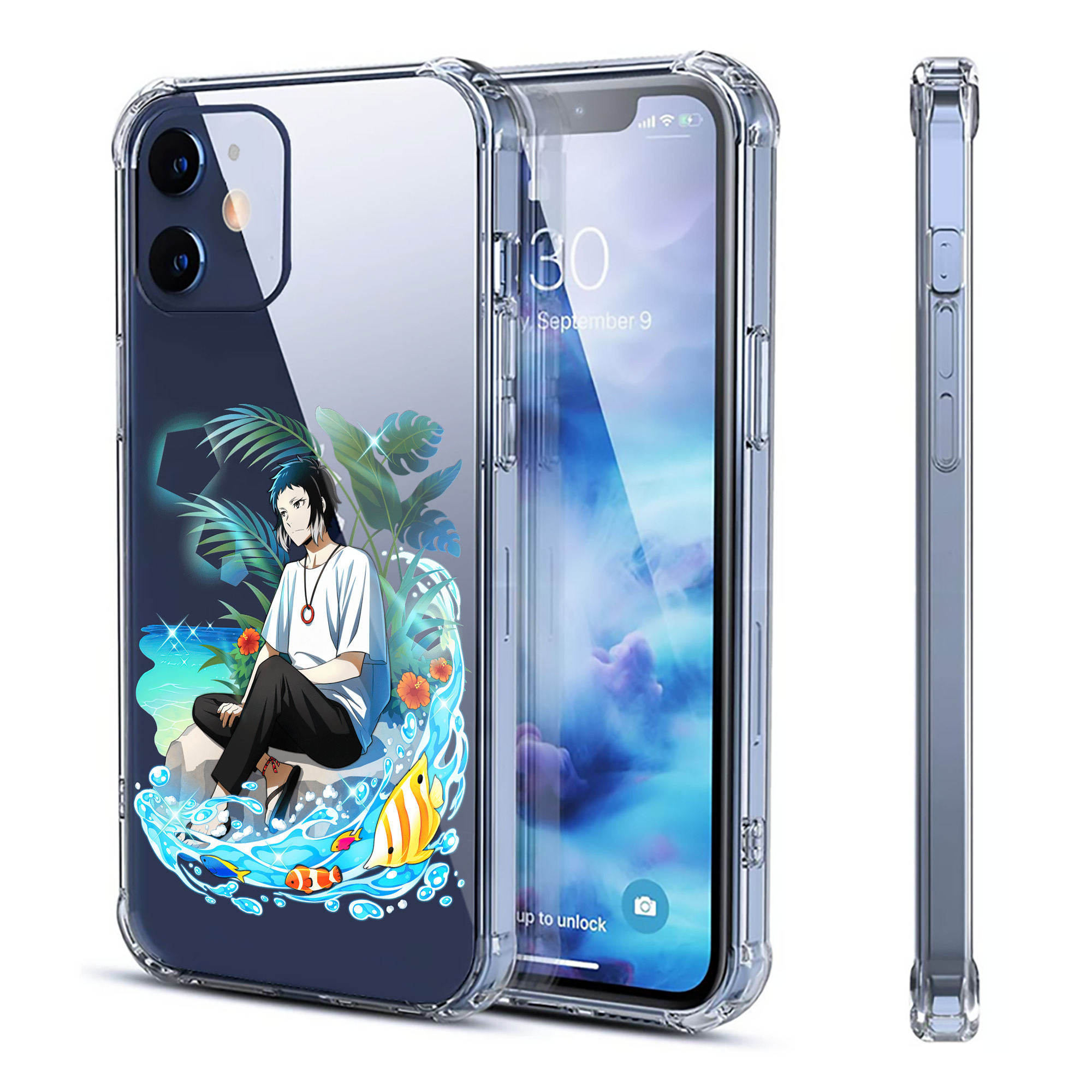 （画像用） 文豪ストレイドッグス Bungo Stray Dogs 【iPhone 12シリーズ対応】透明スマホケース（クリアソフトケース）
